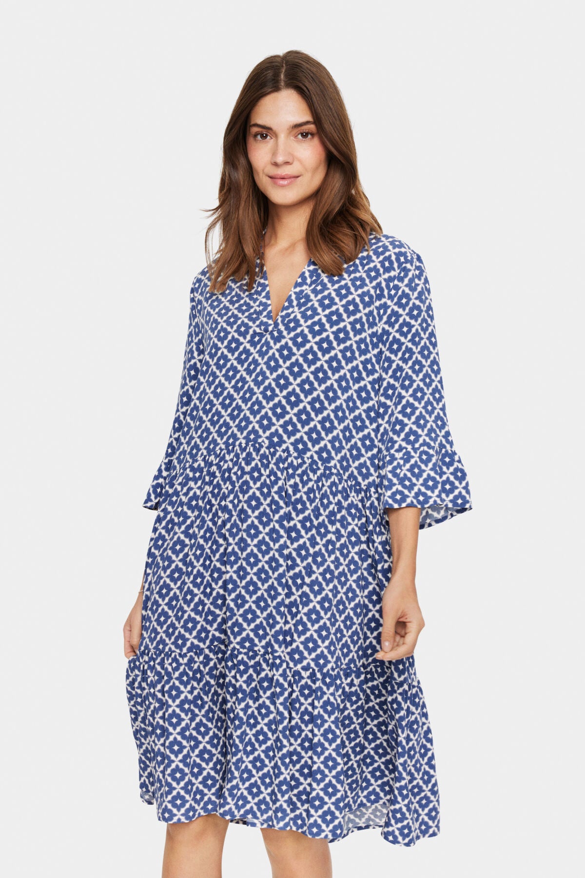 EdaSZ Dress BlueIndigo Maroc Tiles - 30510220