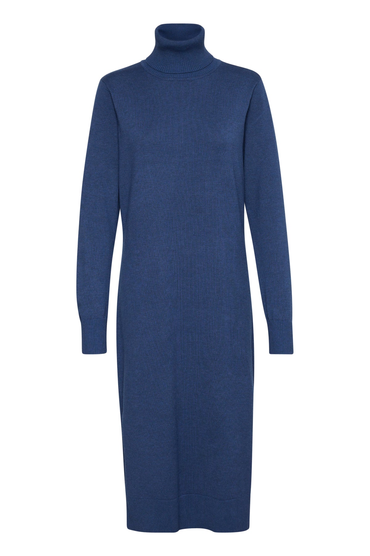 MilaSZ Roll Neck Long Dress Titan Melange - 30511420