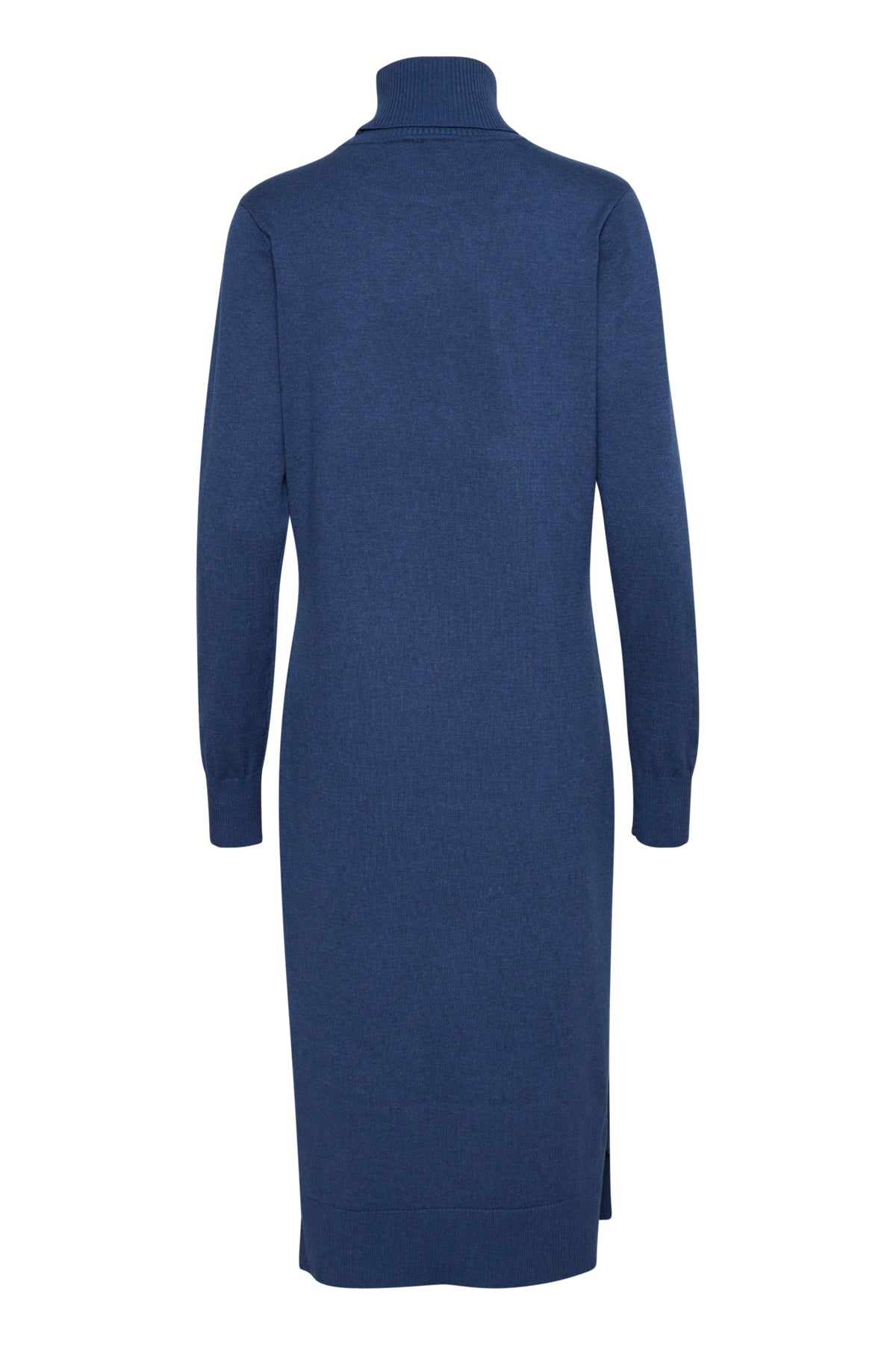MilaSZ Roll Neck Long Dress Titan Melange - 30511420