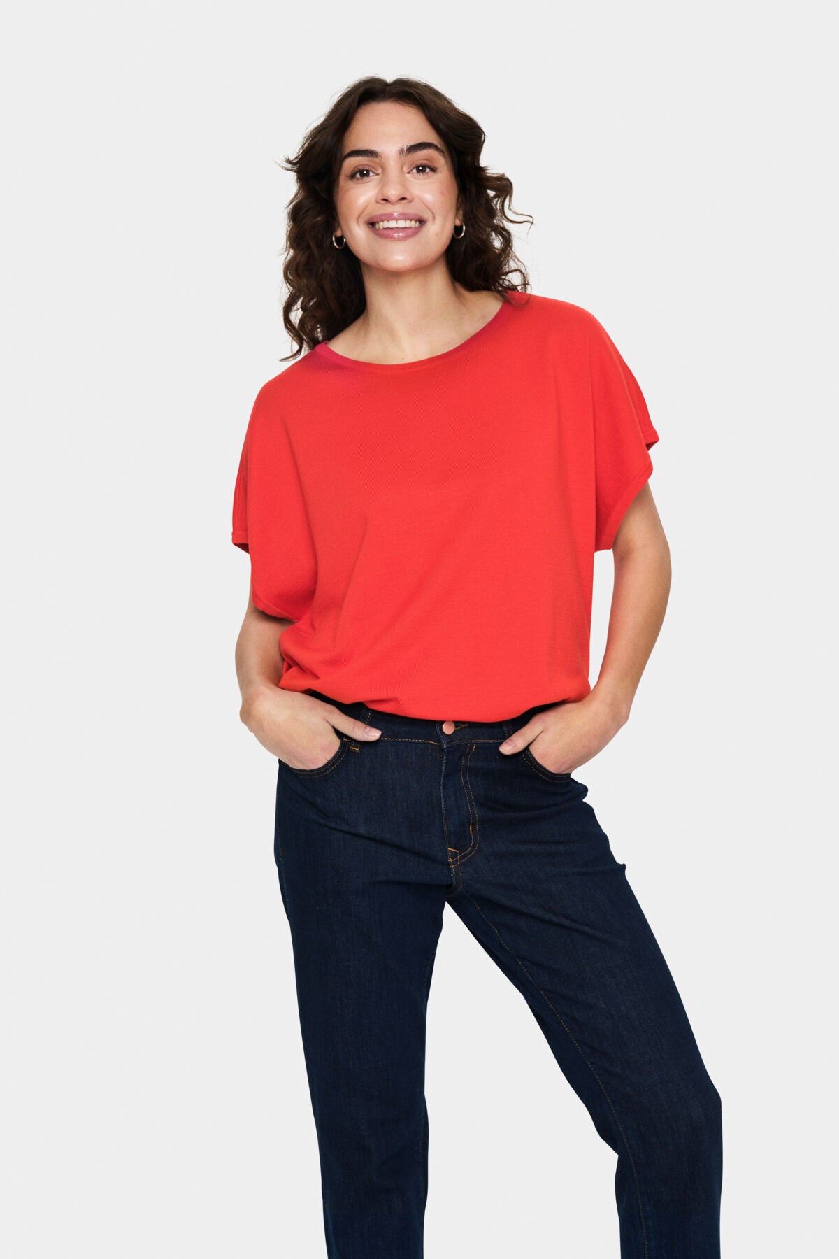 MilaSZ R-N SS Pullover Flame Scarlet - 30513284