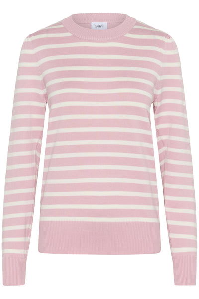 MilaSZ Striped Pullover Pink Nectar/Ice Mel Stripe - 30513355 Thumbnail