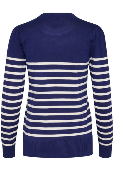 MilaSZ LS Striped Pullover Midnight Sail - 30513771 Thumbnail