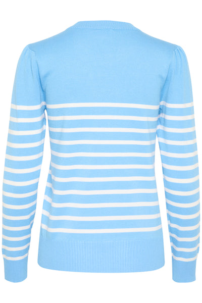 MilaSZ LS Striped Pullover Ethereal Blue Ice Stripe - 30513771 Thumbnail
