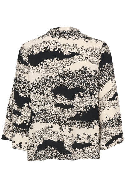 IselinSZ Blouse Black Wavy Flowers - 30513799 Thumbnail