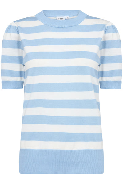 MilaSZ SS Block Stripe Pullove Airy Blue Ice Block Stripe - 30513931 Thumbnail