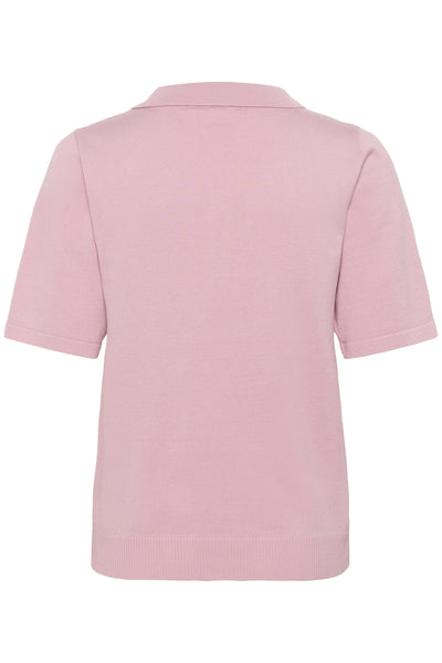 MilaSZ Polo SS Pullover Pink Nectar - 30513958 Thumbnail
