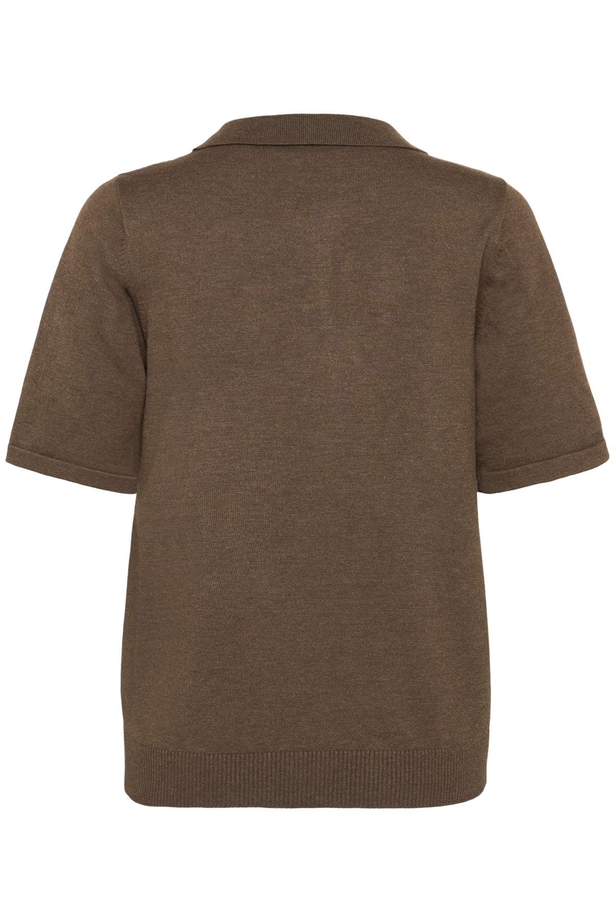 MilaSZ Polo SS Pullover Fondue Fudge Melange - 30513958