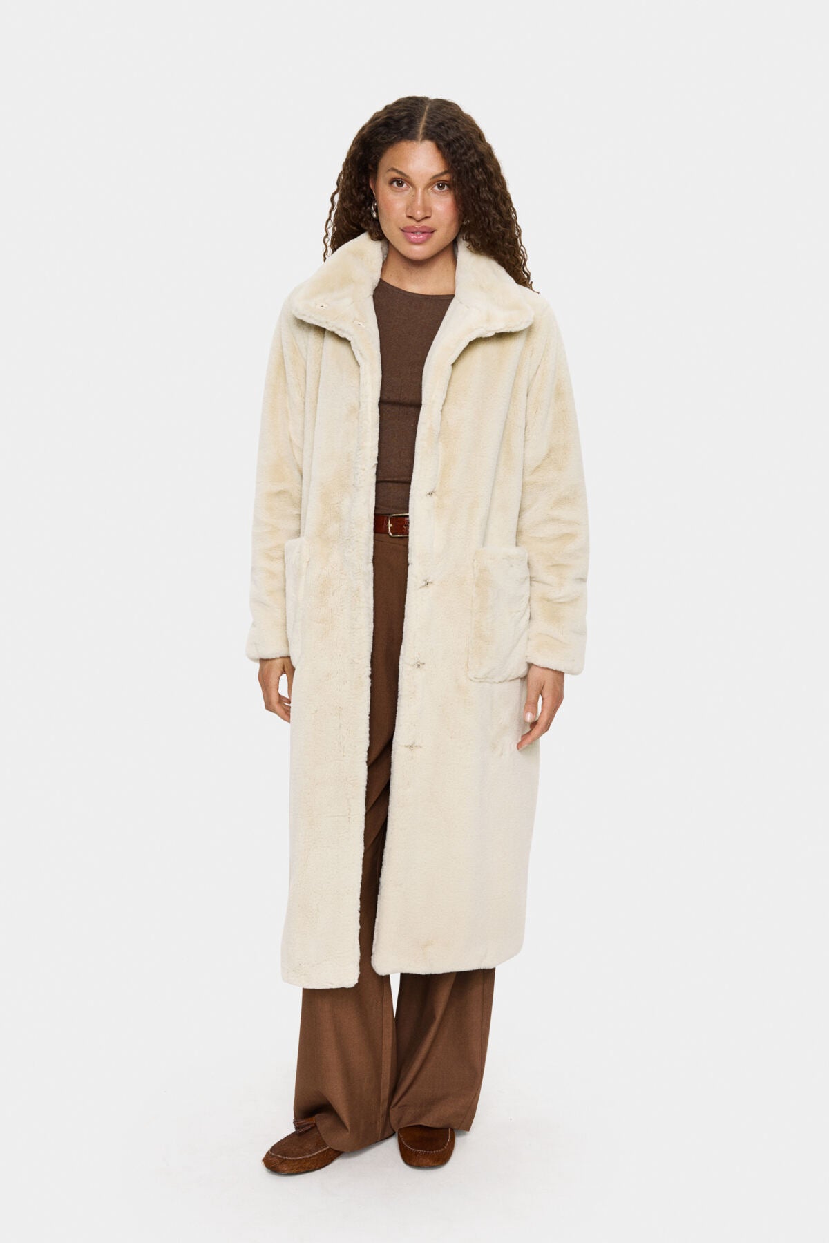 LoesSZ Coat Plaza Taupe - 30514123