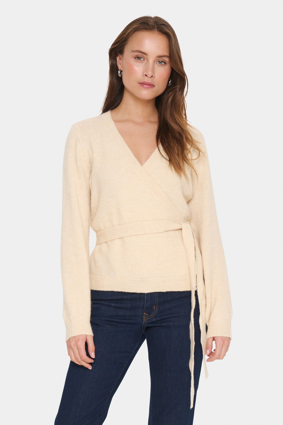 LarnaSZ Wrap Cardigan Fog - 30514147