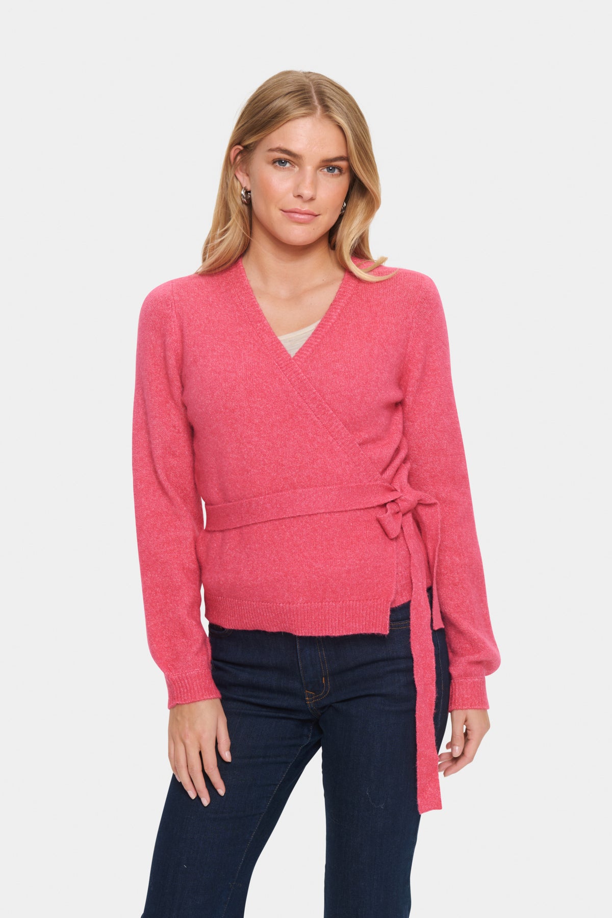 LarnaSZ Wrap Cardigan Fruit Dove - 30514147