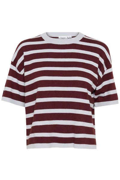 LikamSZ Striped Pullover Chocolate Gray Dawn Stripe - 30514161 Thumbnail
