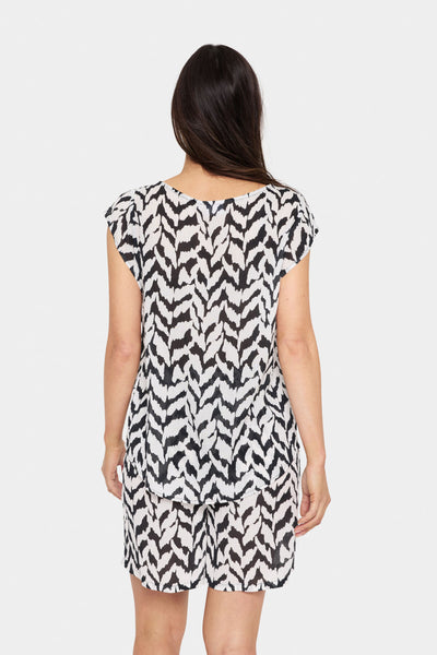 VegaSZ Adele SS Top Small Monochrome Strokes Thumbnail