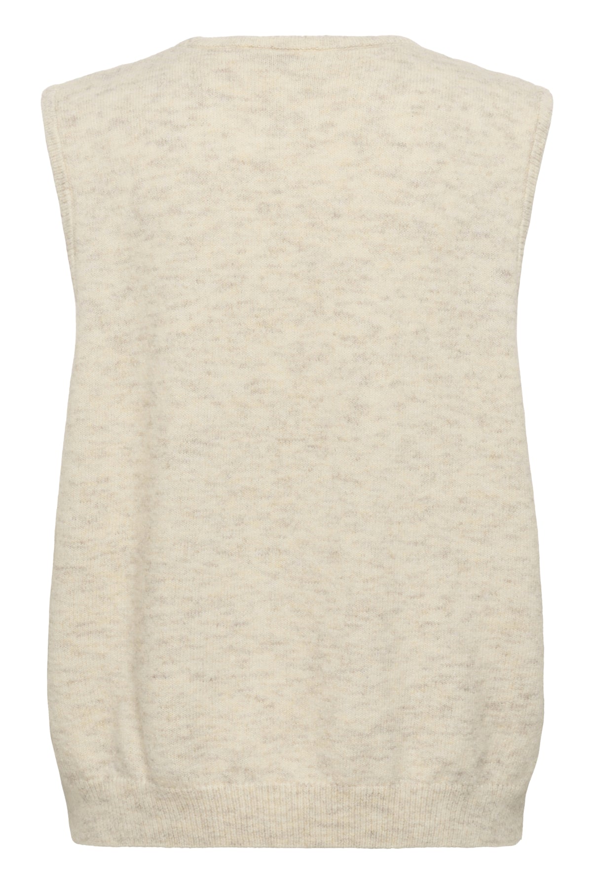 ZanettSZ Short Vest Creme Melange - 30514195