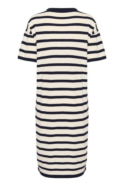 LikamSZ Striped Dress Winter White Nightsky Stripe - 30514204 Thumbnail