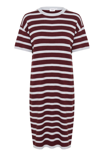 LikamSZ Striped Dress Chocolate Gray Dawn Stripe - 30514204 Thumbnail