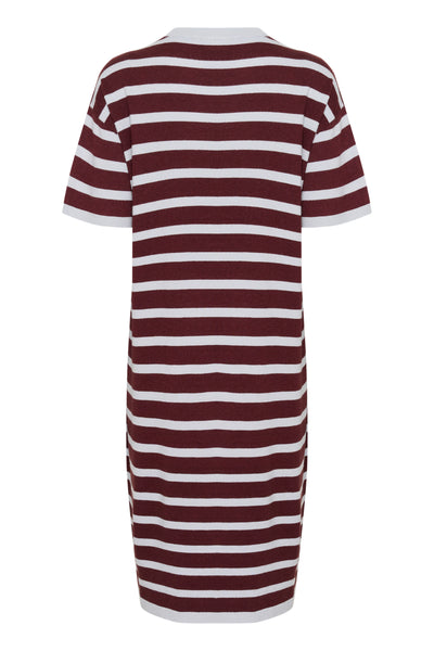 LikamSZ Striped Dress Chocolate Gray Dawn Stripe - 30514204 Thumbnail