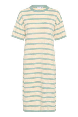 LikamSZ Striped Dress Fog Blue Surf Stripe - 30514204