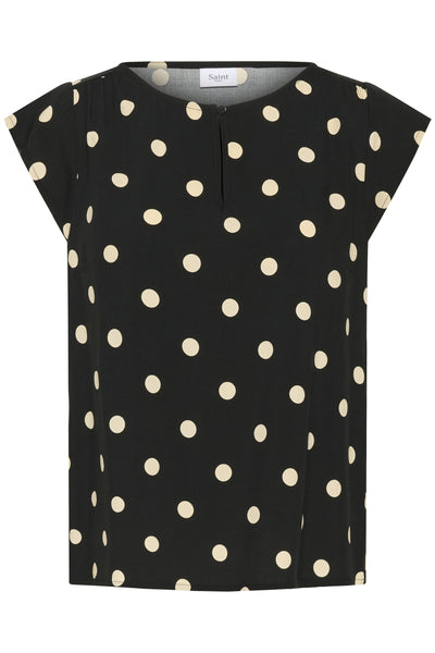 GislaSZ Top Black Creme Brulee Big Dot - 30514245 Thumbnail