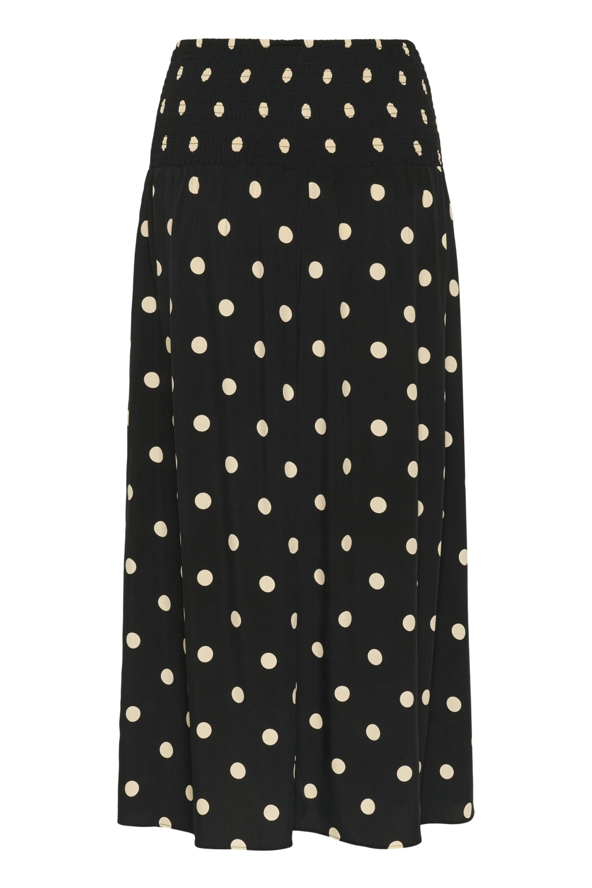 GislaSZ Maxi Skirt Black Creme Brulee Big Dot - 30514246