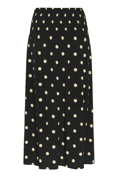 GislaSZ Maxi Skirt Black Creme Brulee Big Dot - 30514246 Thumbnail