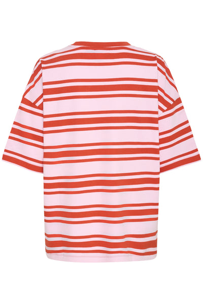HalliaSZ T-Shirt Pink Poinciana Stripe - 30514250 Thumbnail