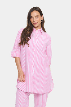 HaddaSZ Tunic Fandango Pink White Stripe - 30514254