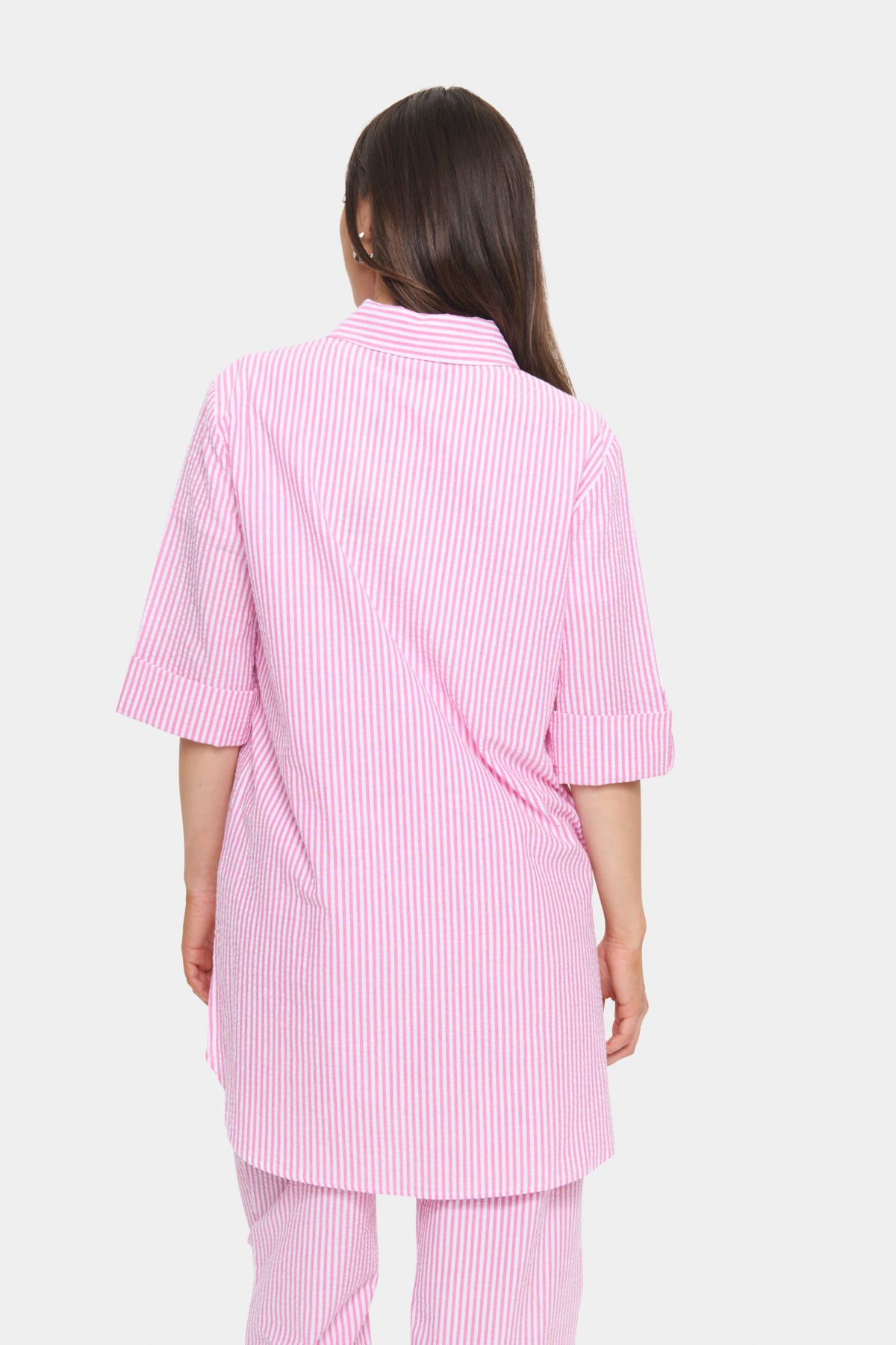 HaddaSZ Tunic Fandango Pink White Stripe - 30514254