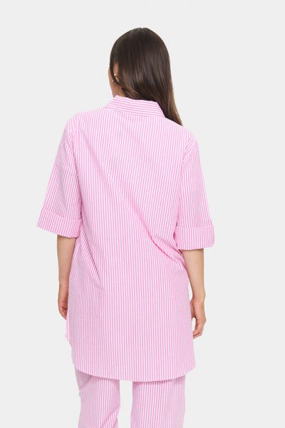 HaddaSZ Tunic Fandango Pink White Stripe - 30514254 Thumbnail