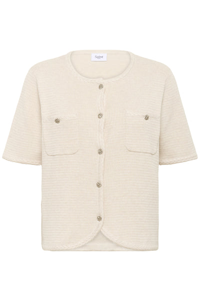 LeciaSZ Cardigan Fog Melange - 30514272 Thumbnail