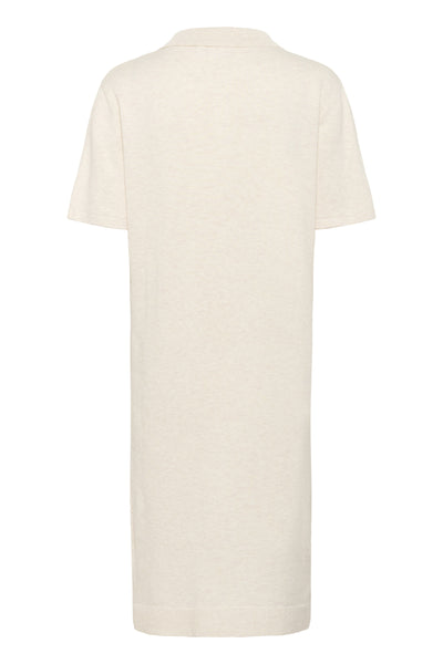MilaSZ Polo SS Dress Fog Melange - 30514319 Thumbnail