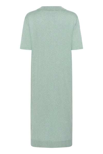 MilaSZ Polo SS Dress Blue Surf Melange - 30514319 Thumbnail