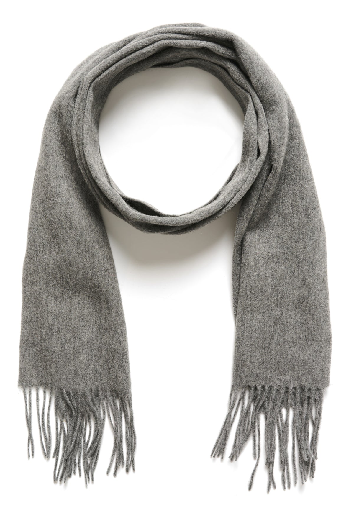 LaibaSZ Wool Scarf Mist Grey Melange - 30514321