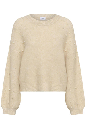 MadeleineSZ Pullover Brown Rice Melange - 30514376