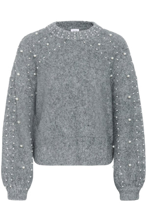 MadeleineSZ Pullover Gunmetal Melange - 30514376