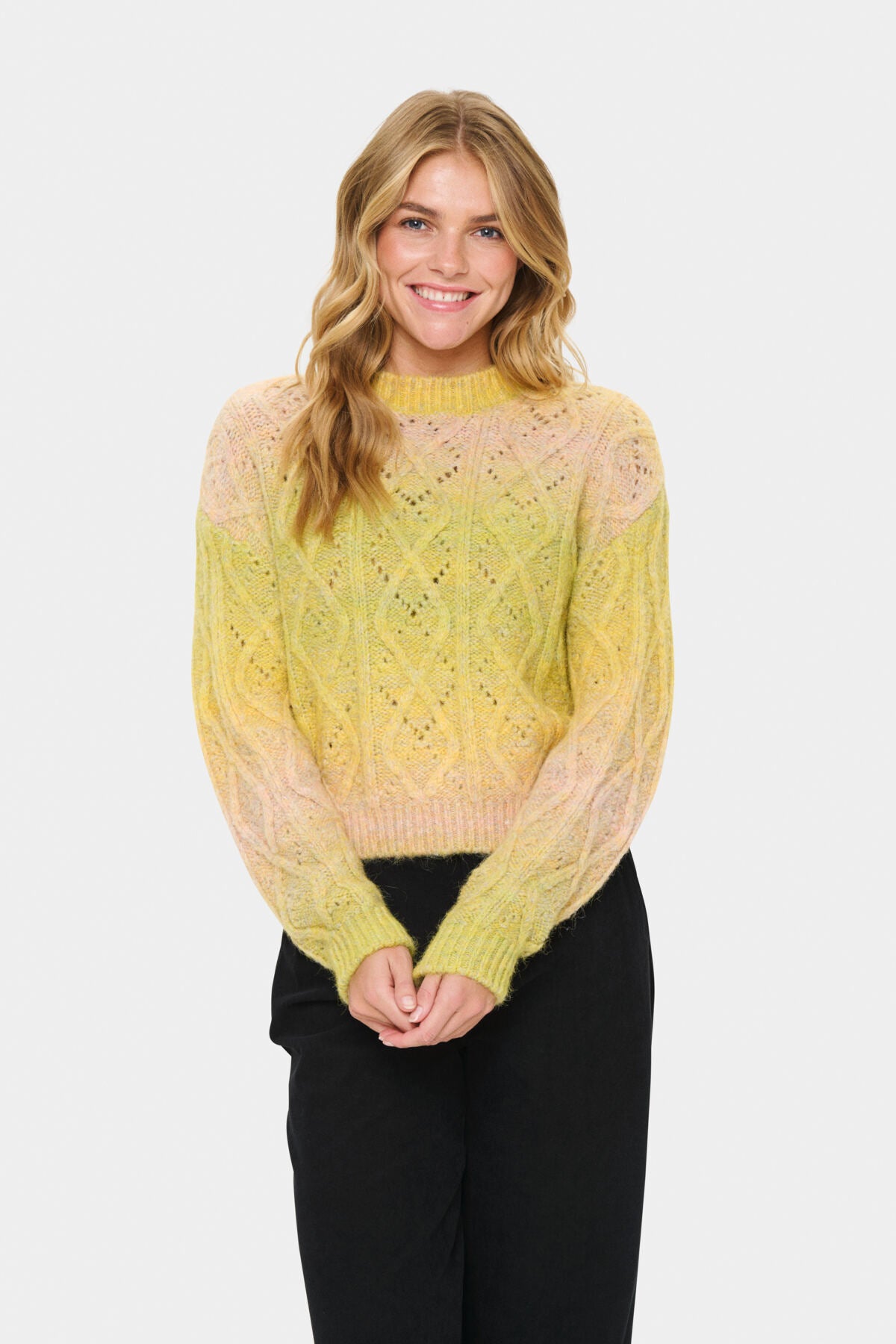 MorganSZ Pullover Misted Yellow Melange - 30514382