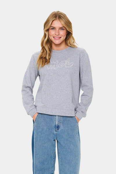 MoarrySZ Sweatshirt Frost Gray Melange - 30514384 Thumbnail