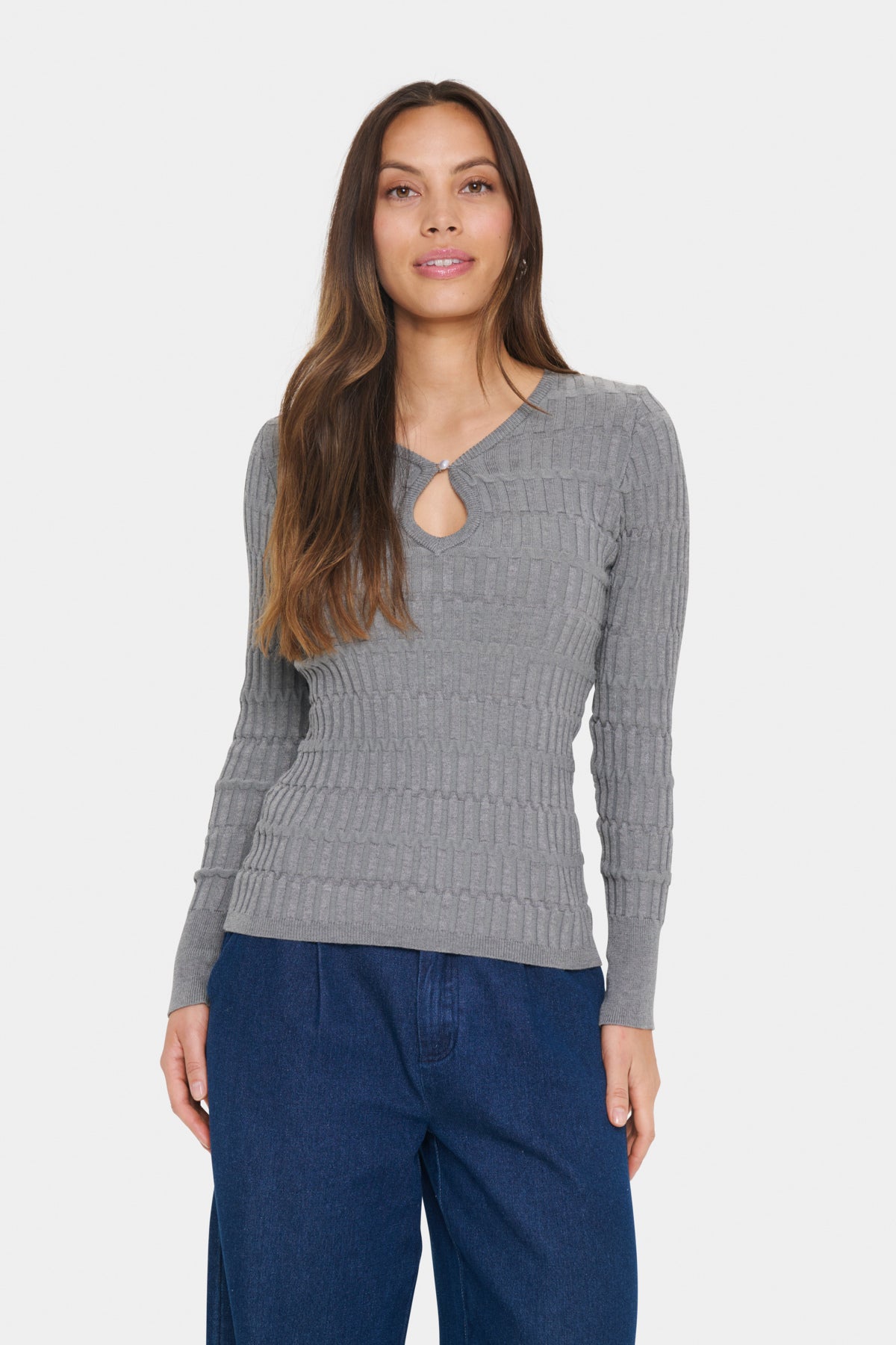 MelgaSZ Pullover Mist Grey Melange - 30514390