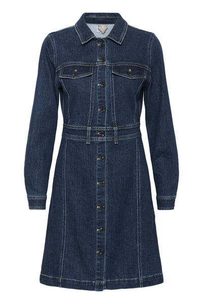 MaudeSZ Dress Medium Blue Denim - 30514395 Thumbnail
