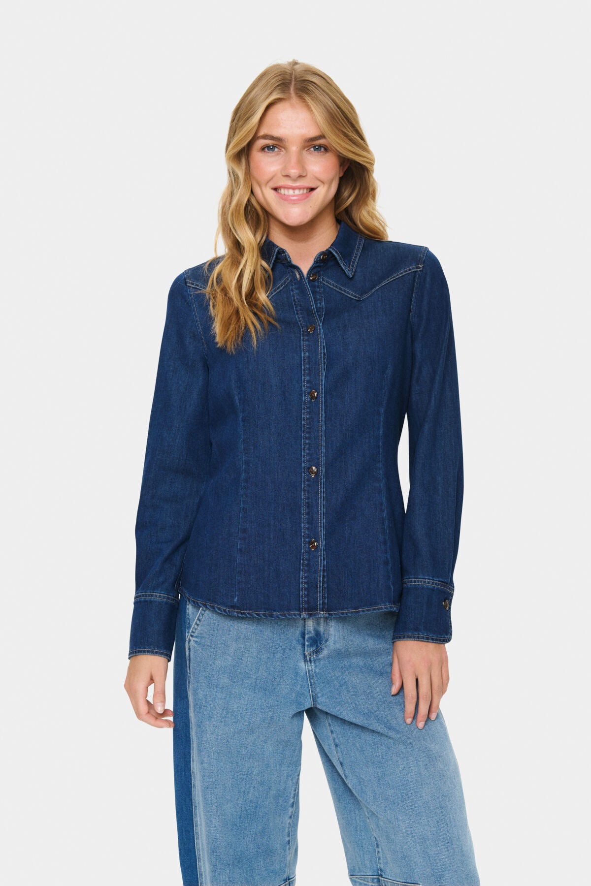 MartheSZ Shirt Medium Blue Denim - 30514397