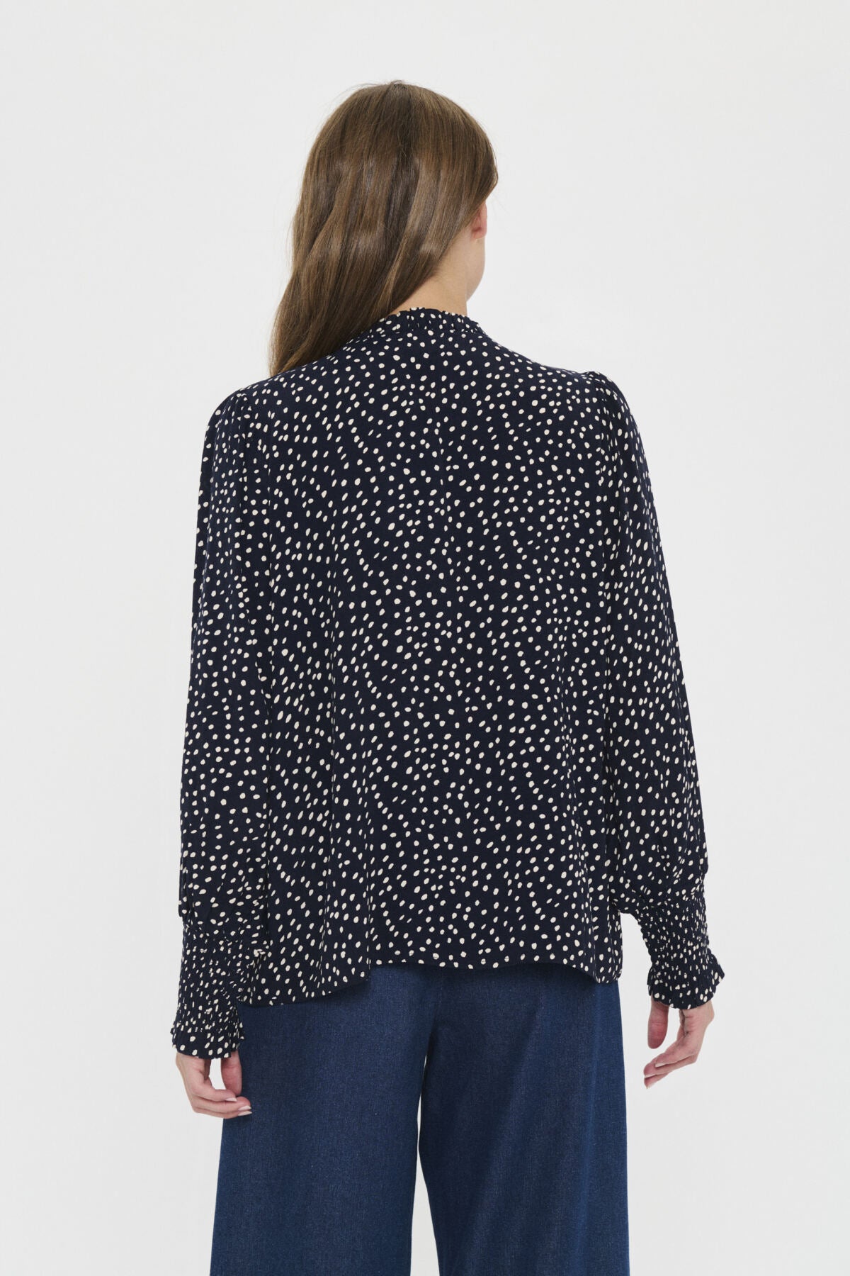 MalikaSZ Blouse NightSky Creme Drea Dot - 30514405