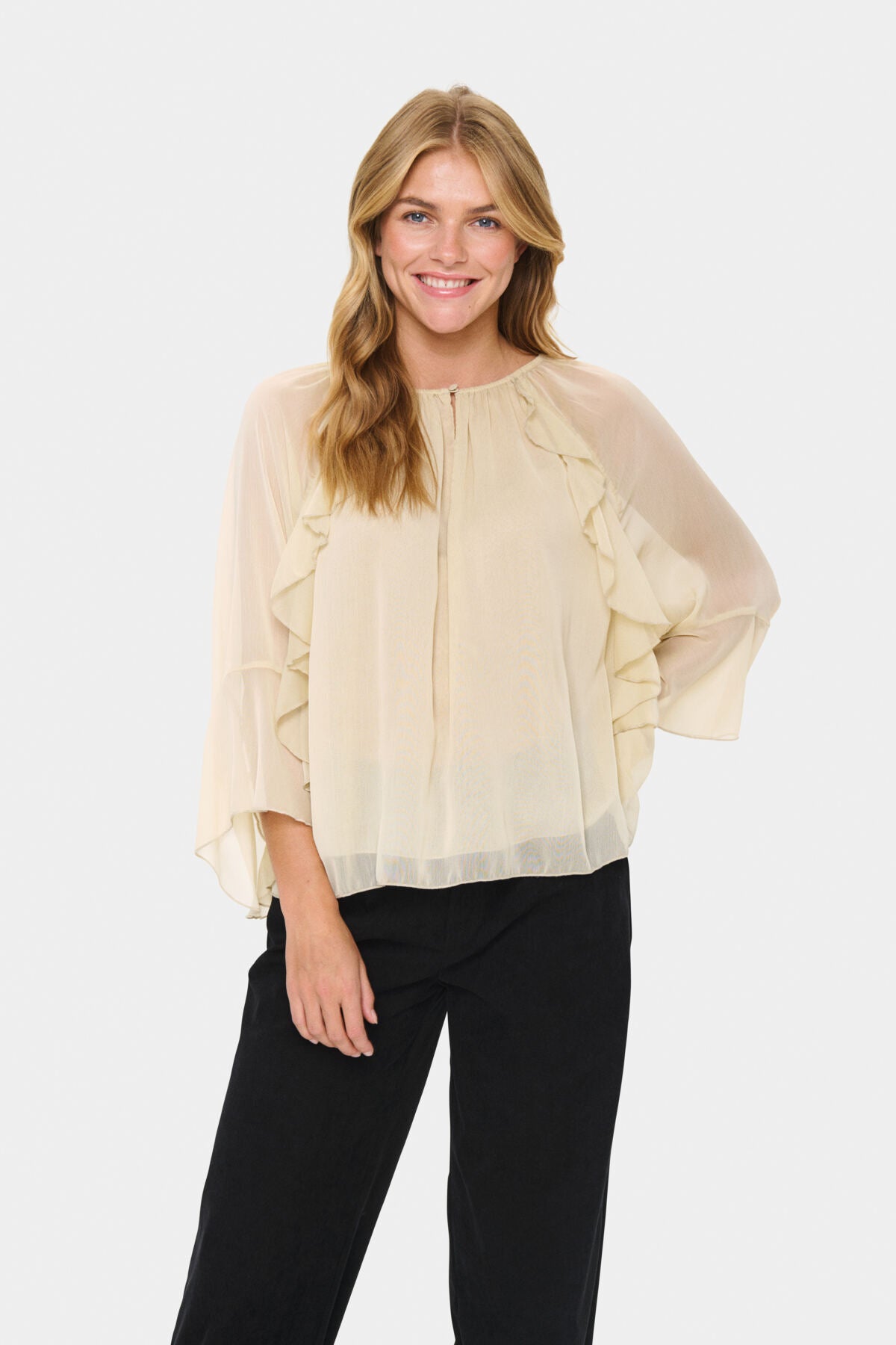 MavisSZ Blouse Brown Rice - 30514407
