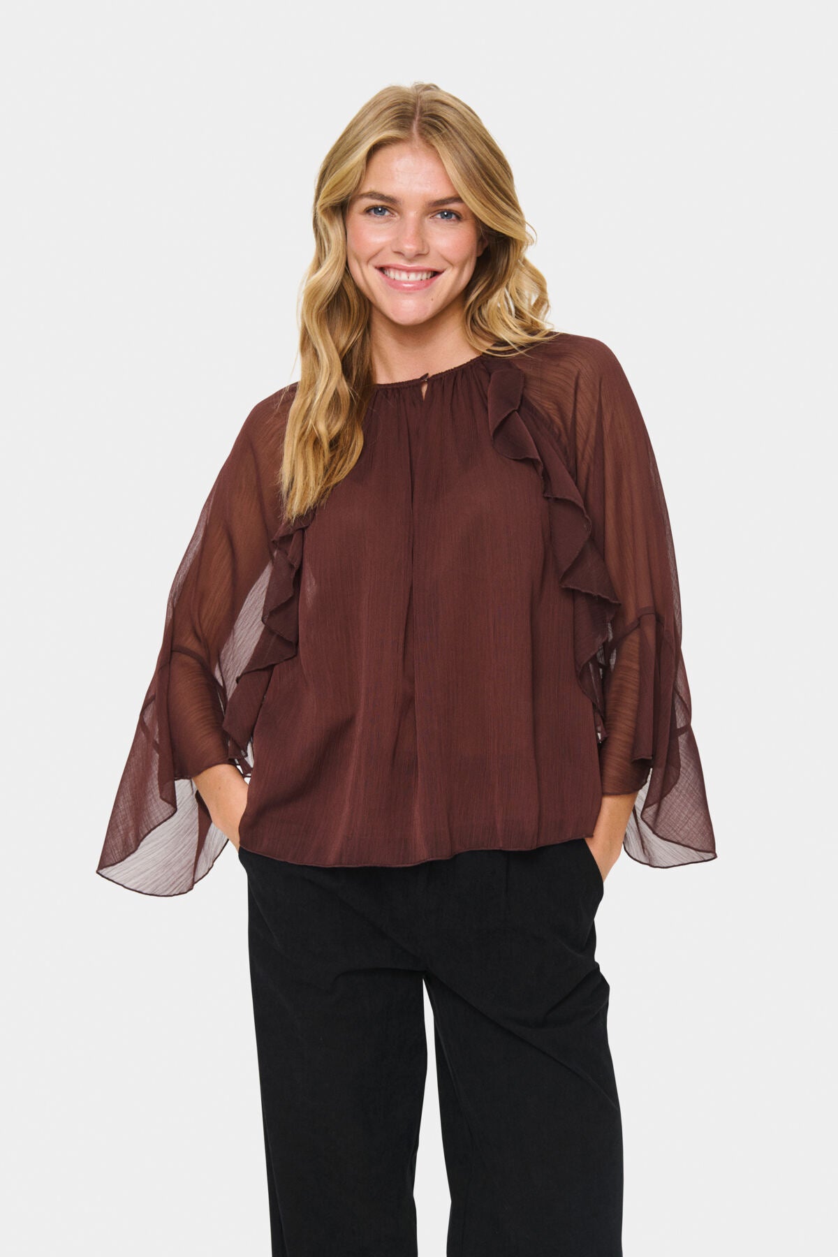 MavisSZ Blouse FUDGE - 30514407