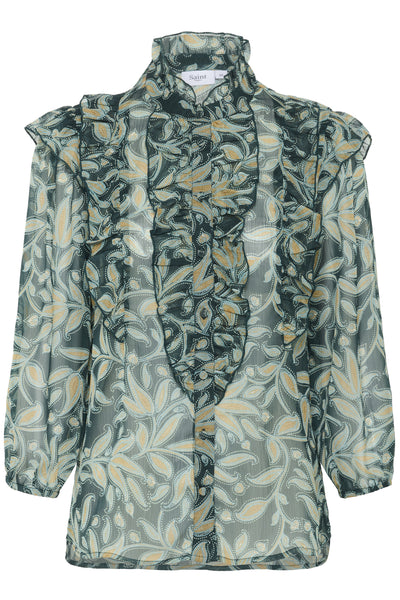 MaxineSZ Blouse Pine Autumn Floral - 30514412 Thumbnail
