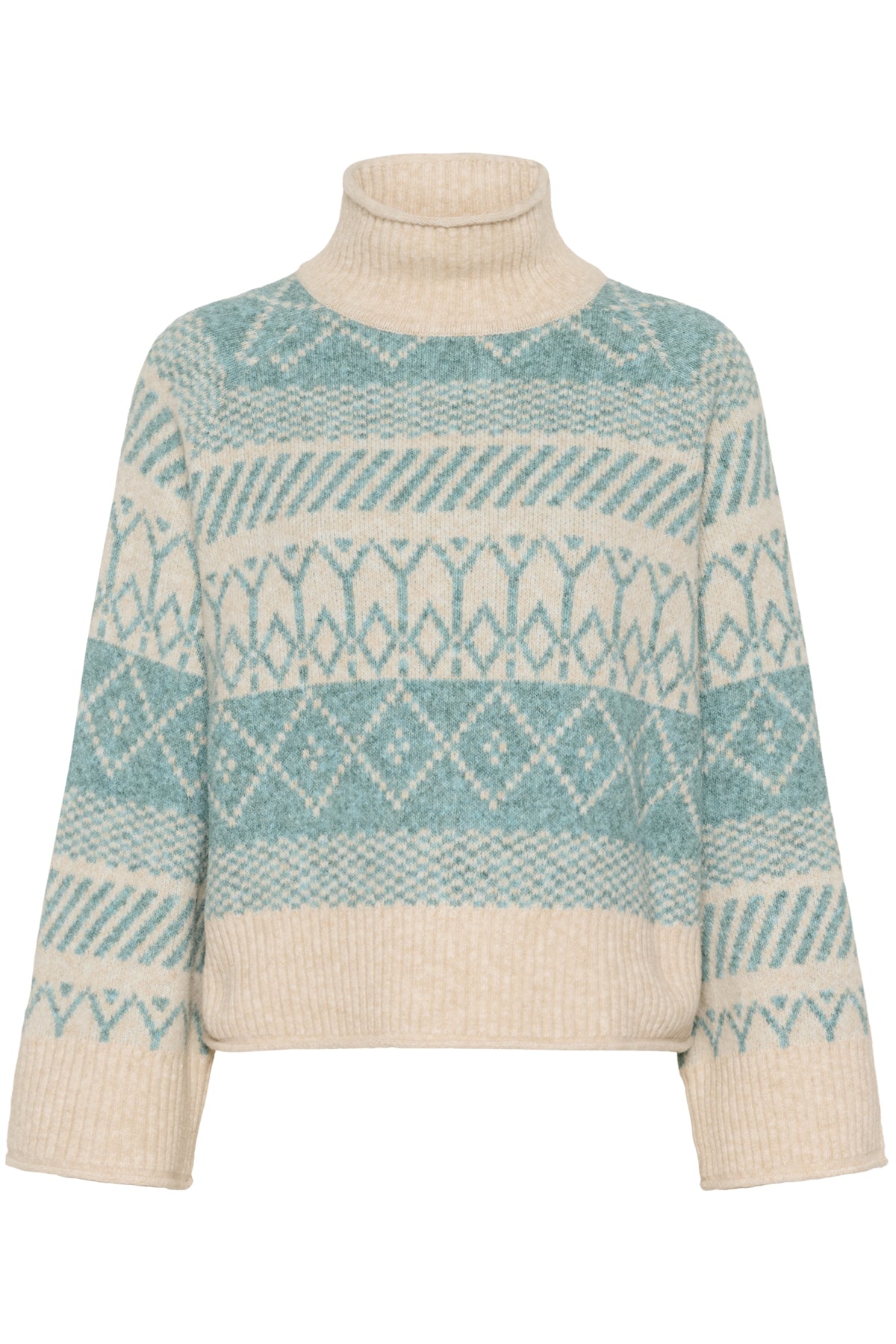 MichaSZ Rollneck Aqua Haze Melange - 30514422