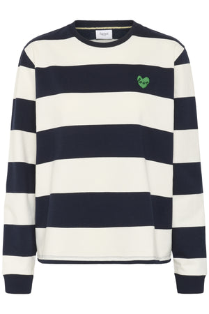 MajsaSZ Sweatshirt Nightsky Ice Block Stripe - 30514451