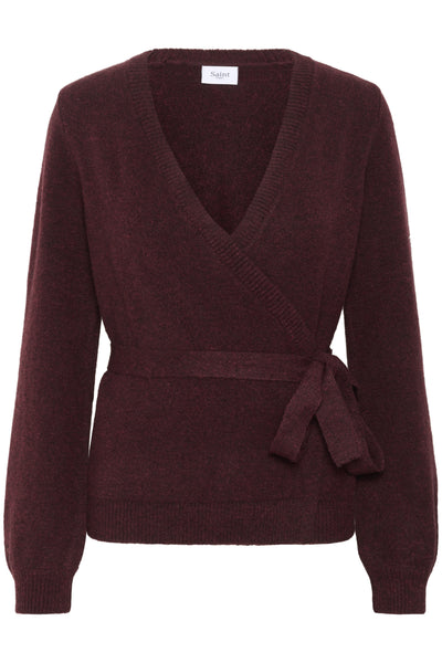 MaleenSZ Wrap Cardigan FUDGE - 30514454 Thumbnail