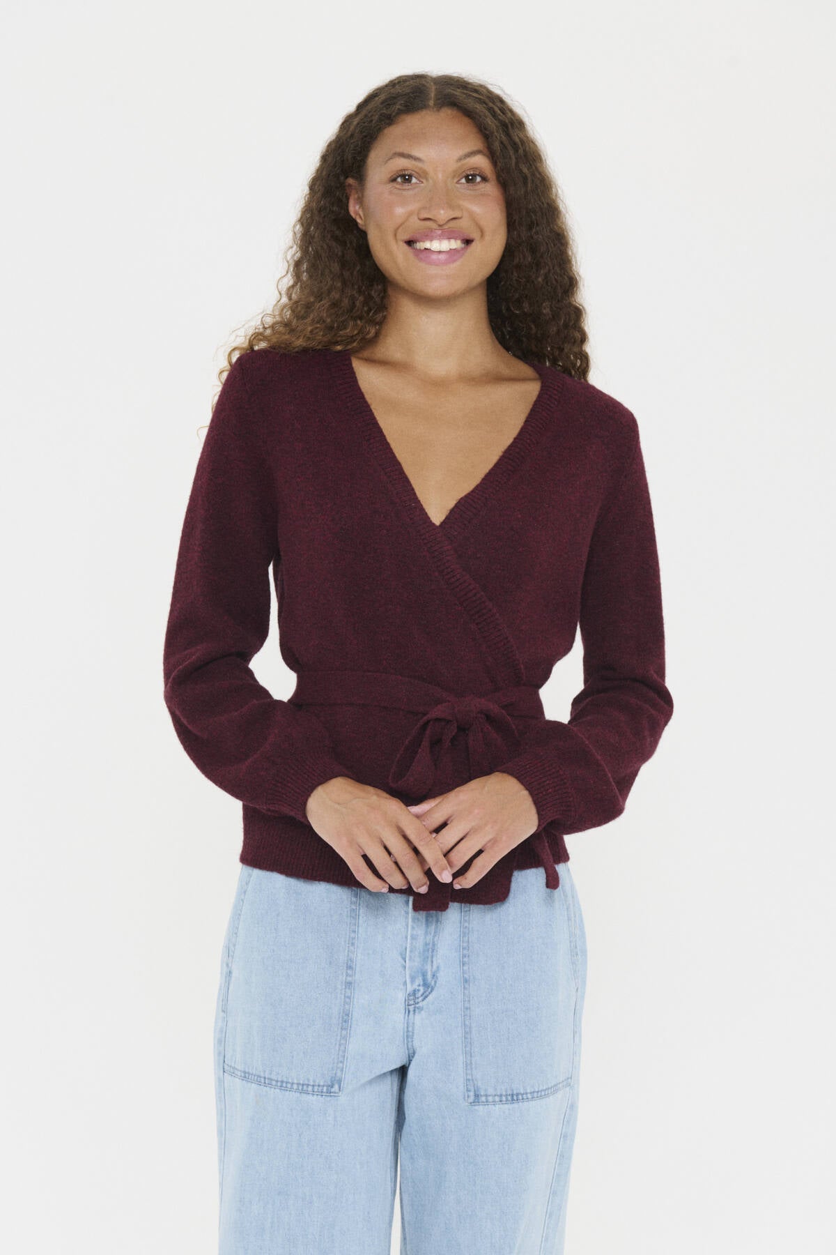 MaleenSZ Wrap Cardigan FUDGE - 30514454