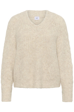 MandaSZ Pullover Brown Rice Melange - 30514461