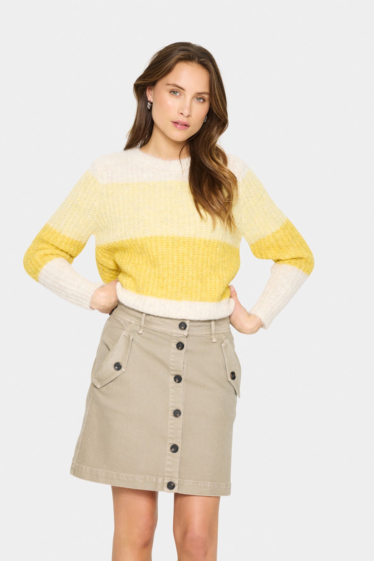 MandySZ Pullover Misted Yellow Melange - 30514462