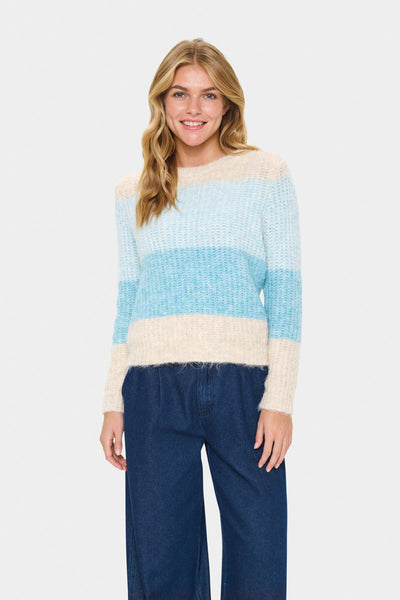 MandySZ Pullover Aqua Haze Melange - 30514462 Thumbnail